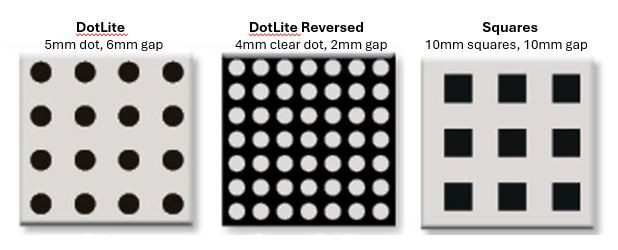 Stair grip patterns