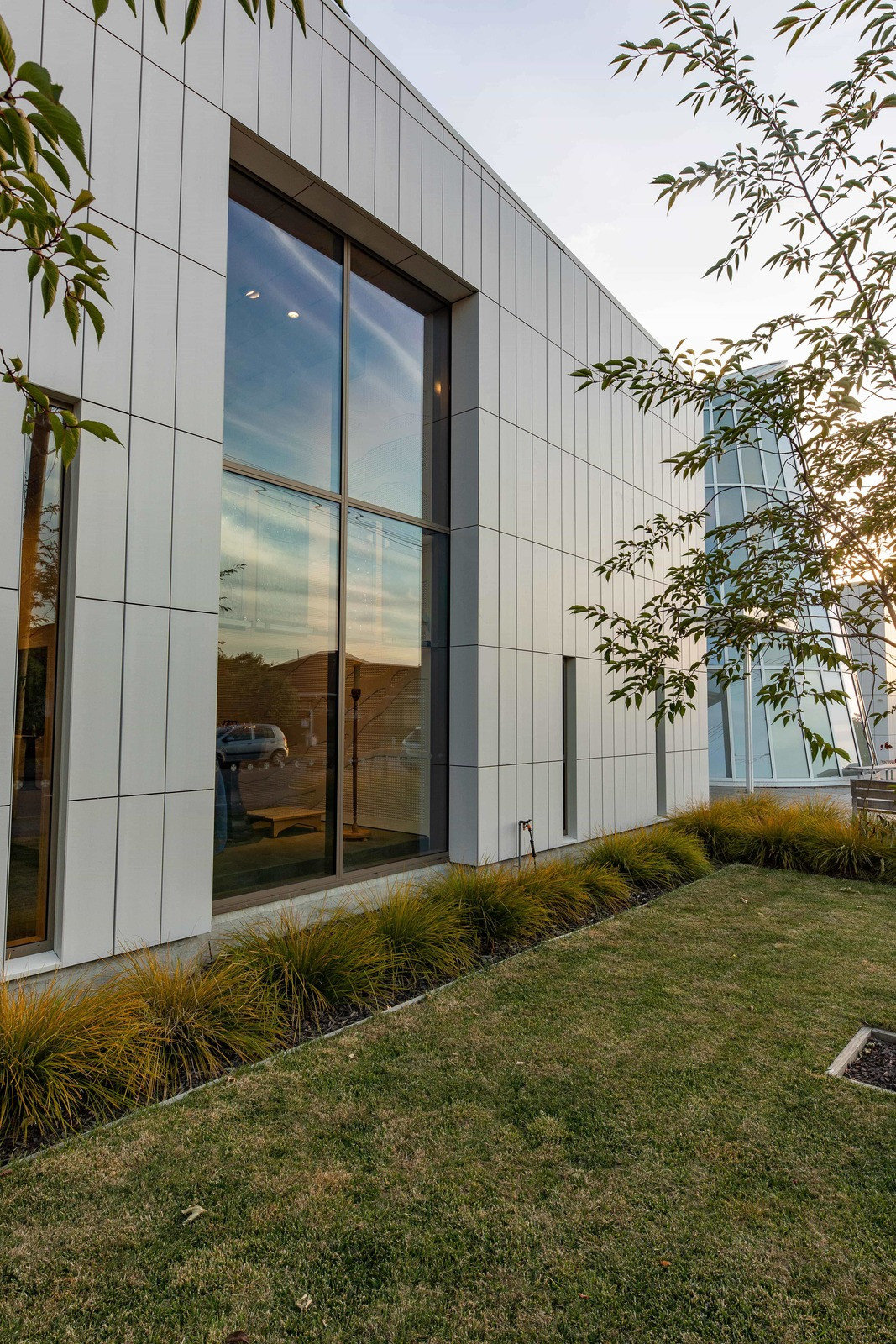 Contemporary Souls Church with striking metro glass detail