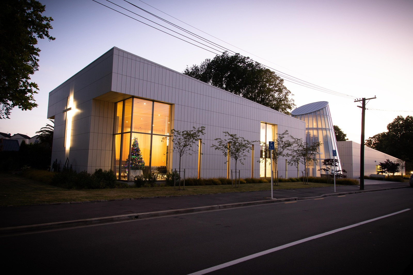 Stylish Souls Church with metro glass accents in its architecture