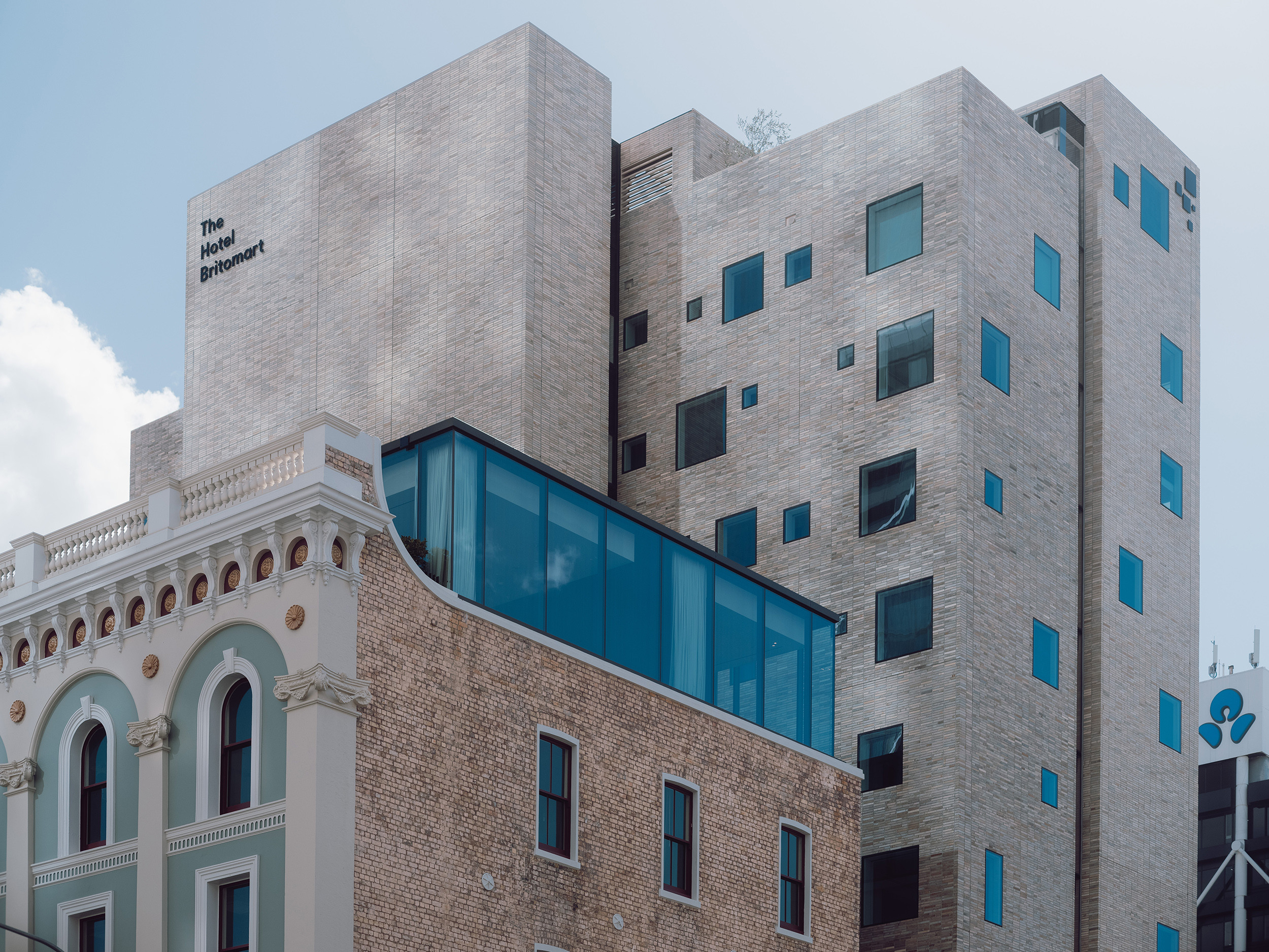 Chic Britomart hotel highlighting high windows