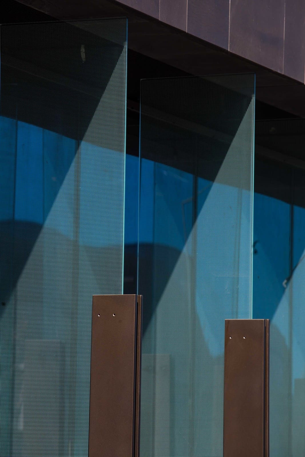 Contemporary glass architecture with massive window, Christchurch Justice Precinct, sophisticated facade