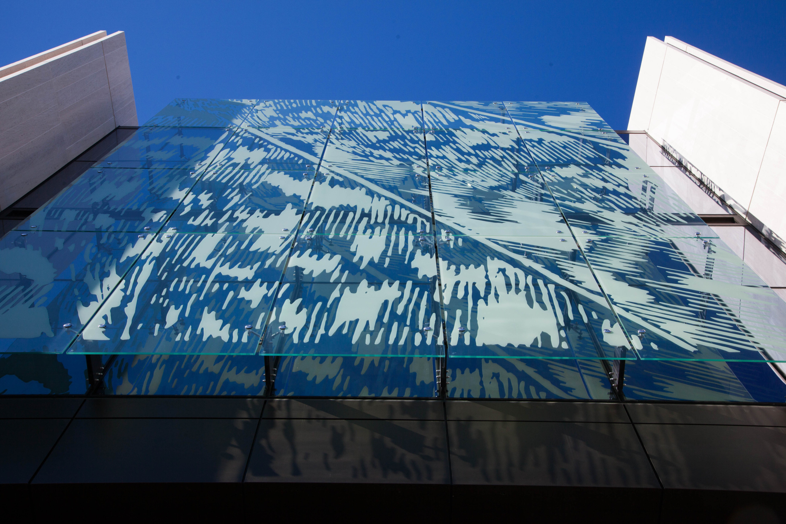 Exterior of Christchurch Justice Precinct with intricate facade design